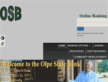 Tablet Screenshot of olpestatebank.com